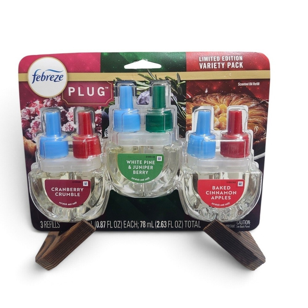 Febreze PLUG Scented Oil Refill Limited Edition Variety Pack 3 Count 2.63 fl oz